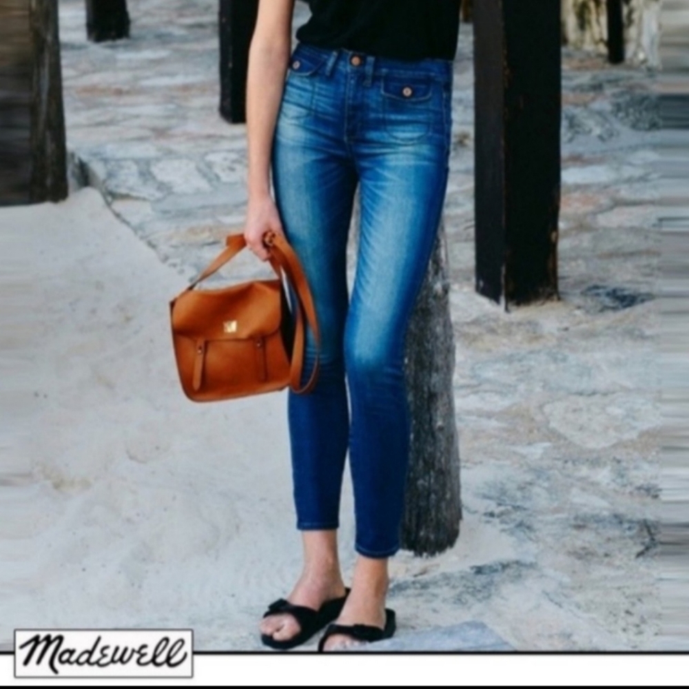 Madewell High-Rise Skinny Jeans in Medium Blue Wash